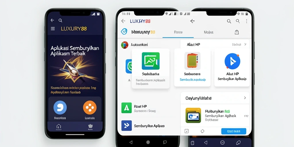 Antarmuka LUXURY88 yang sederhana dan fungsional untuk menyembunyikan aplikasi.