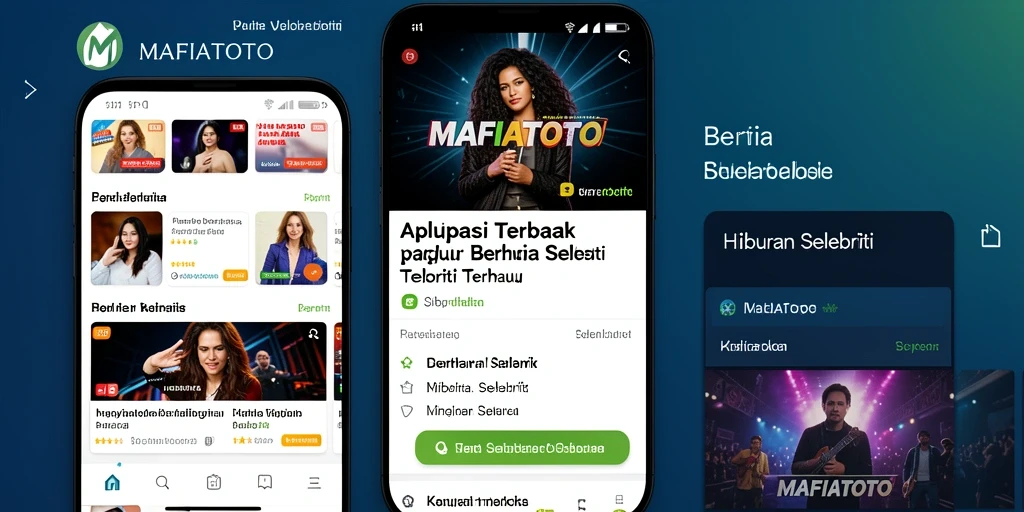 Tampilan antarmuka MAFIATOTO dengan berbagai berita selebriti.