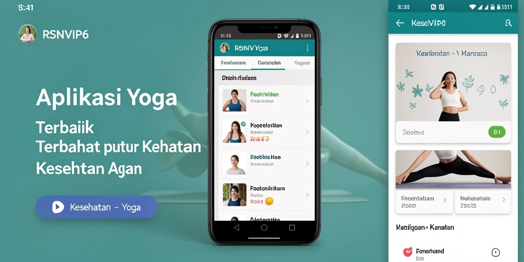 Tampilan antarmuka RSNVIP6 yang intuitif untuk latihan Yoga.
