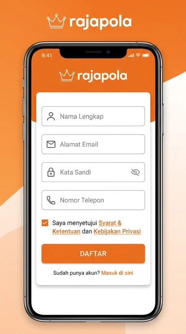 Panduan Registrasi Akun Baru rajapola Untuk Pengguna Android
